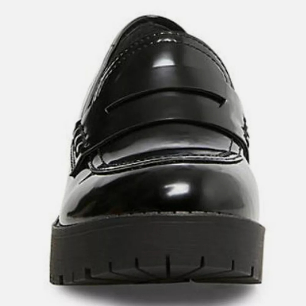 Madden Girl Bettee Platform Chunky Loafers Black - Picture 3 of 6